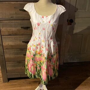 Liz Claiborne Floral Cotton Dress